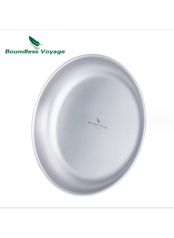 Pure Titanium Plate, Outdoor Camping Plate, Dipping Sauce Plate, Vegetable Plate, Soup Plate, Rice Bowl, Exposed Disc, Super Lightweight And Portable