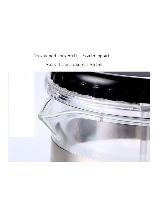 Glass Heat-Resistant Teapot With Filter Clear/Black 8.8x7.9cm