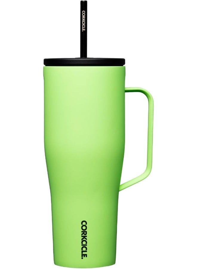 Corkcicle Cold Cup XL Margarita Insulated Tumbler with Handle & Straw, 887ml