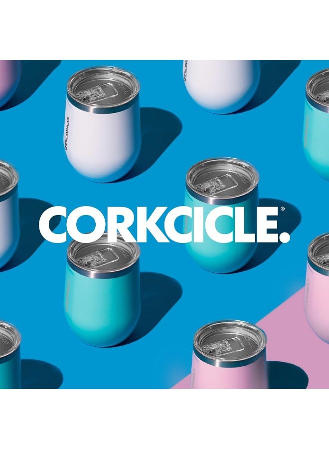 Corkcicle Metallic Insulated Stemless-Ceramic Slate