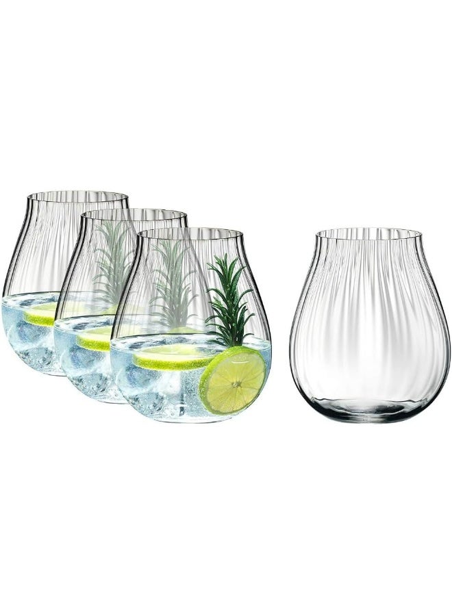 Gin Set a Verres de Gin (4 CrystalGlass)