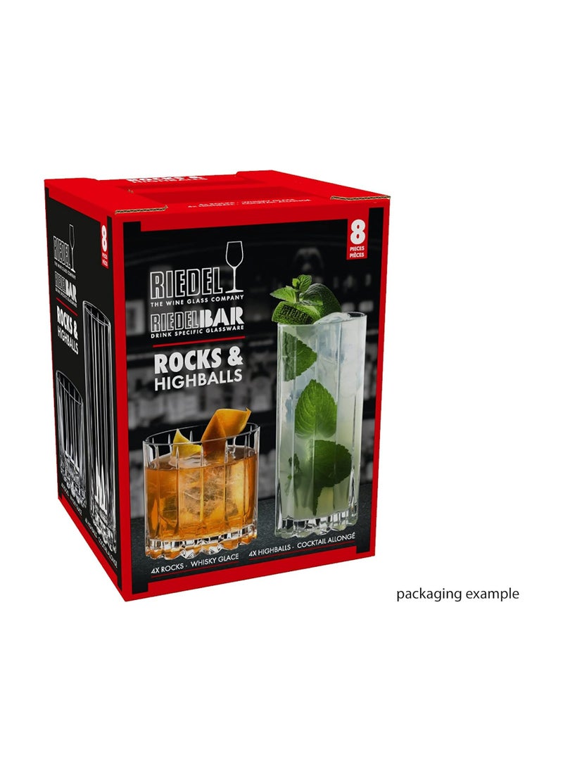 Drink Specific Glassware Rocks And Highballs Set Of 8 10.87 Fl.Oz.