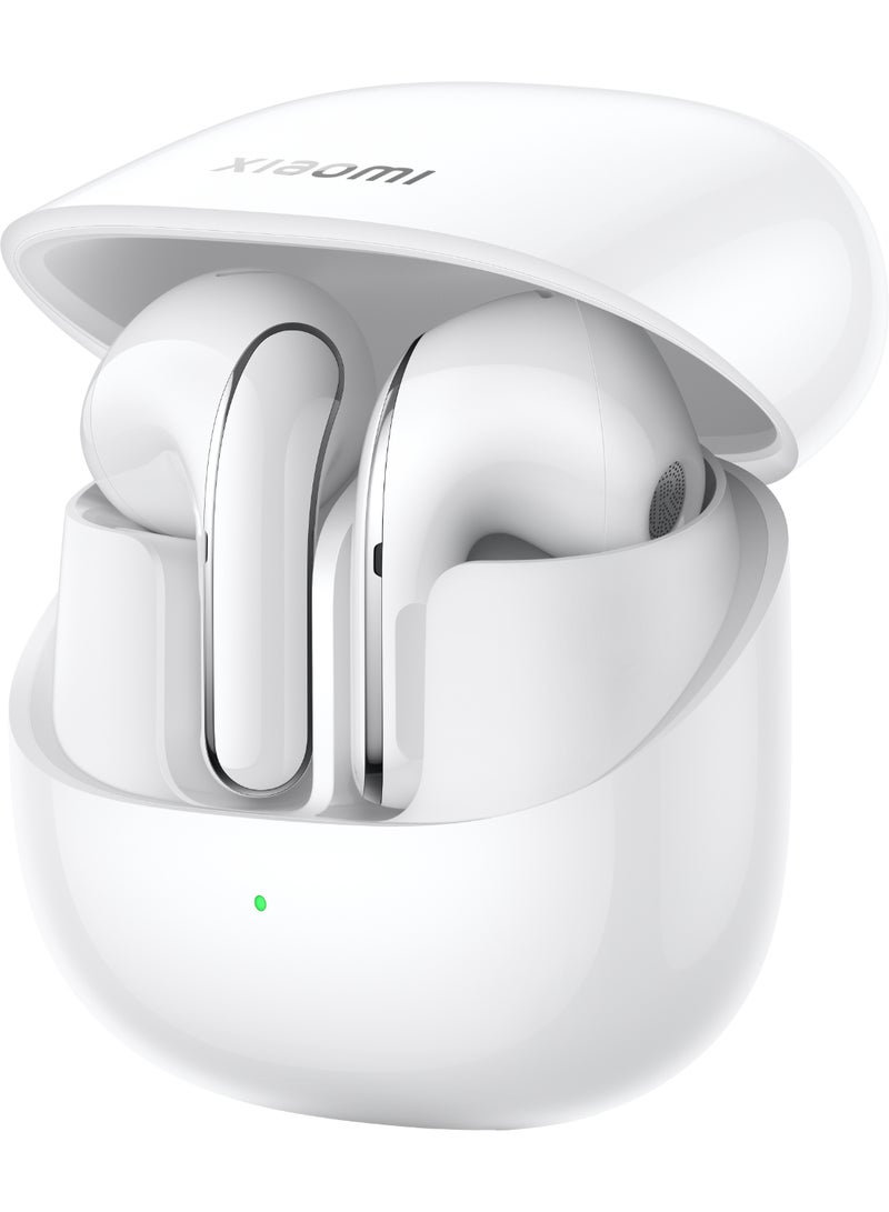 Buds 5|Up To 46Db Active Noise Reduction|12.4Mm Titanium Plated Diaphragm|Convenient Connection|Bluetooth|10H/40H Ultra Long Battery Life Ceramic White