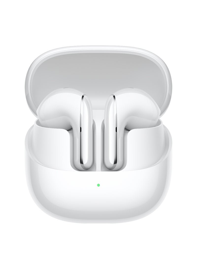 Buds 5|Up To 46Db Active Noise Reduction|12.4Mm Titanium Plated Diaphragm|Convenient Connection|Bluetooth|10H/40H Ultra Long Battery Life Ceramic White