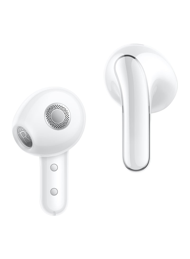 Buds 5|Up To 46Db Active Noise Reduction|12.4Mm Titanium Plated Diaphragm|Convenient Connection|Bluetooth|10H/40H Ultra Long Battery Life Ceramic White