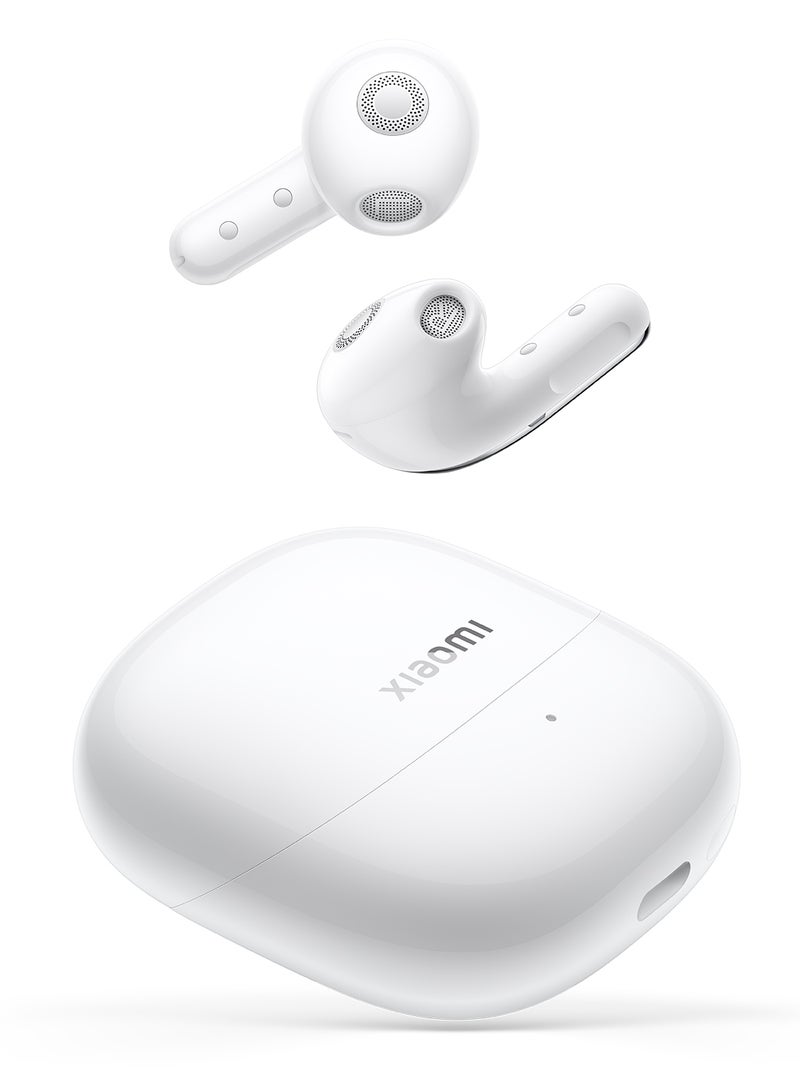 Buds 5|Up To 46Db Active Noise Reduction|12.4Mm Titanium Plated Diaphragm|Convenient Connection|Bluetooth|10H/40H Ultra Long Battery Life Ceramic White