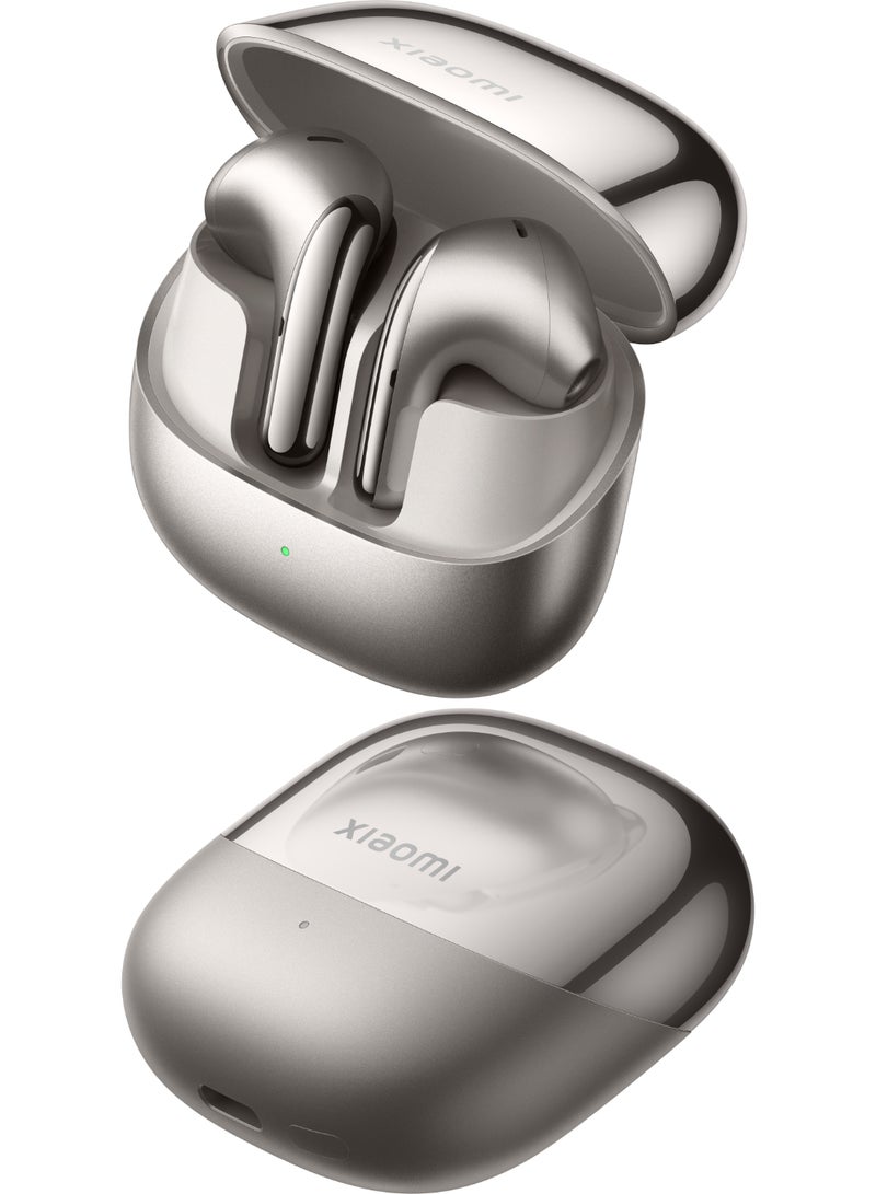 Buds 5|Up To 46Db Active Noise Reduction|12.4Mm Titanium Plated Diaphragm|Convenient Connection|Bluetooth|10H/40H Ultra Long Battery Life Titan Gray