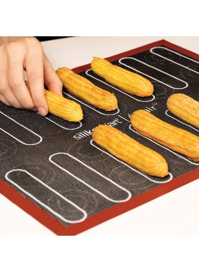 Silikomart - Air mat Eclair & choux Silicone mat 300 x 400 mm