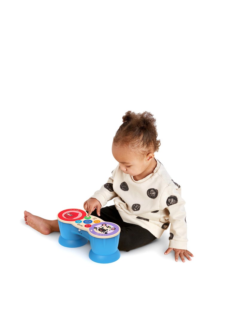 Magic Touch Drum​, Baby Einstein Piano Wooden Musical Toy Instruments, Light & Robust Kids Toy Musical Instrument for Toddlers, Cause and Effect, 2 Play Modes, Sound Effects, Ages 6 Months +