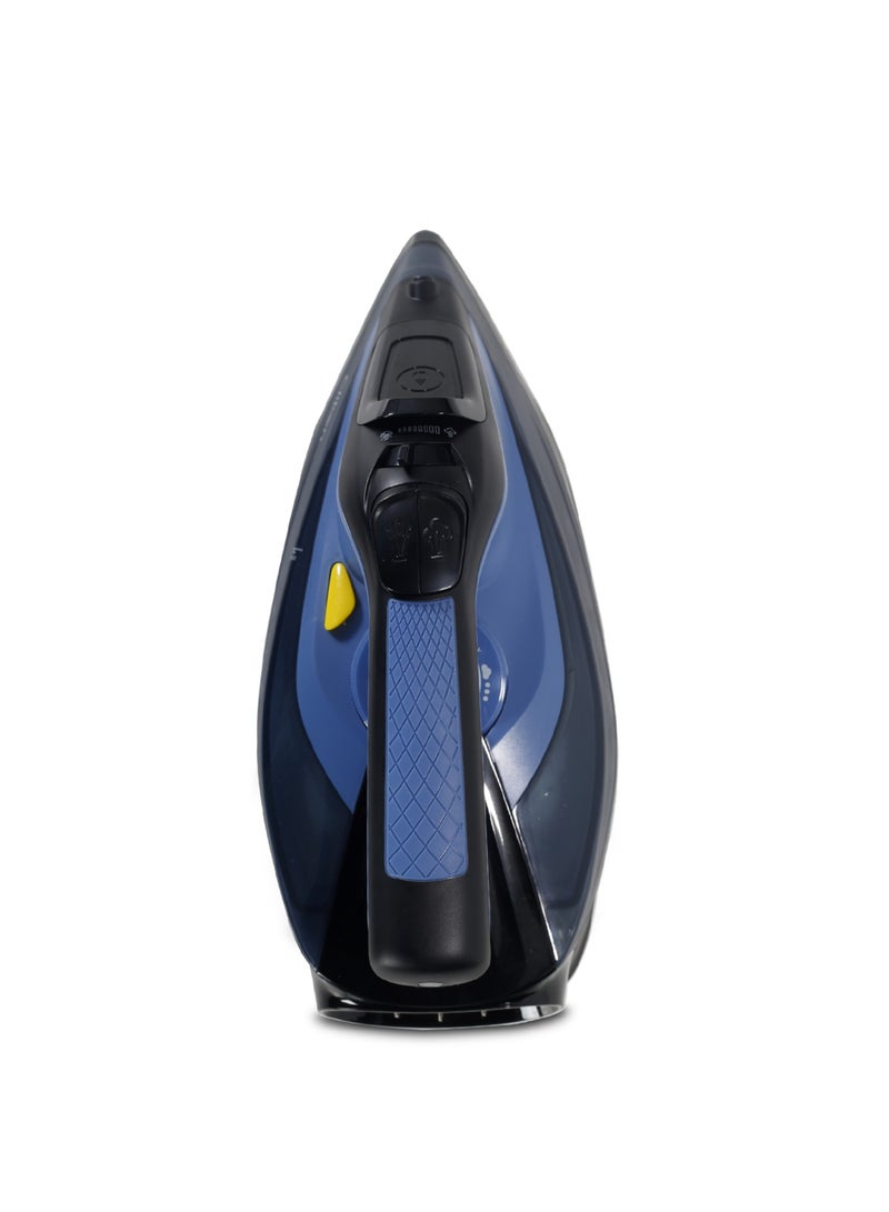 Cord & Cordless Steam Iron With Ceramic Coated Nonstick Soleplate, Anti Drip Function, Variable Steam Levels, 2 Year Warranty 230 ml 2400 W CK4129 Blue/Black