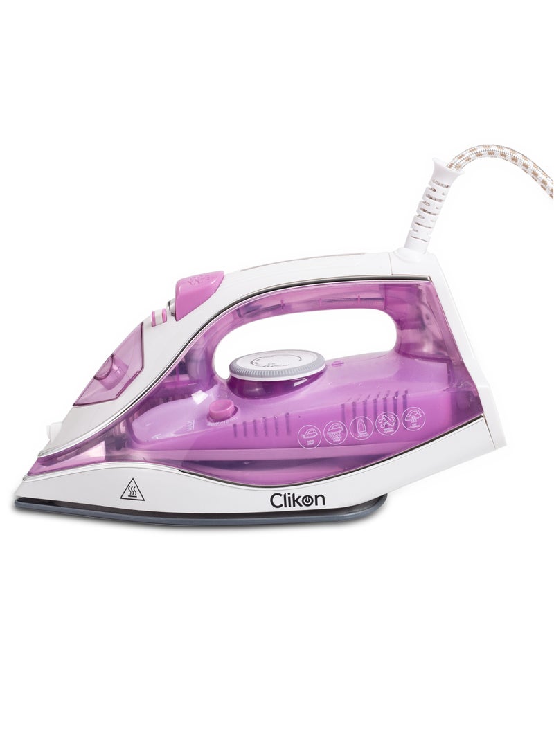 Steam Iron with Non-Stick Soleplate/Self Clean Function 250 ml 2200 W CK4131 Purple