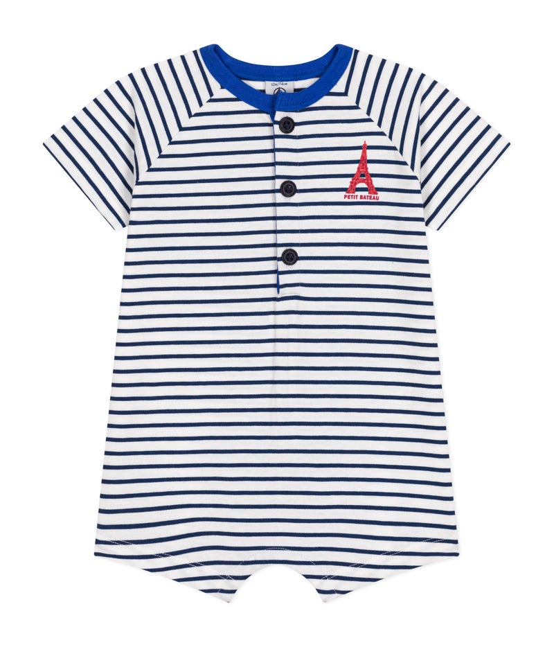 Babies' fine jersey playsuit