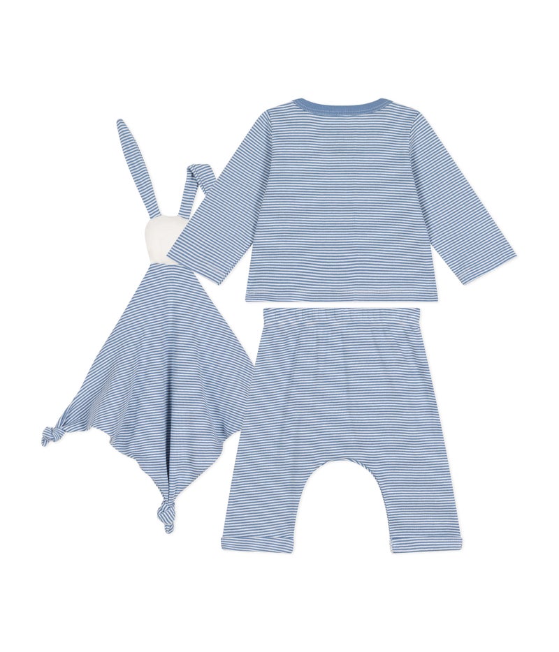 Babies' three-piece set in cotton