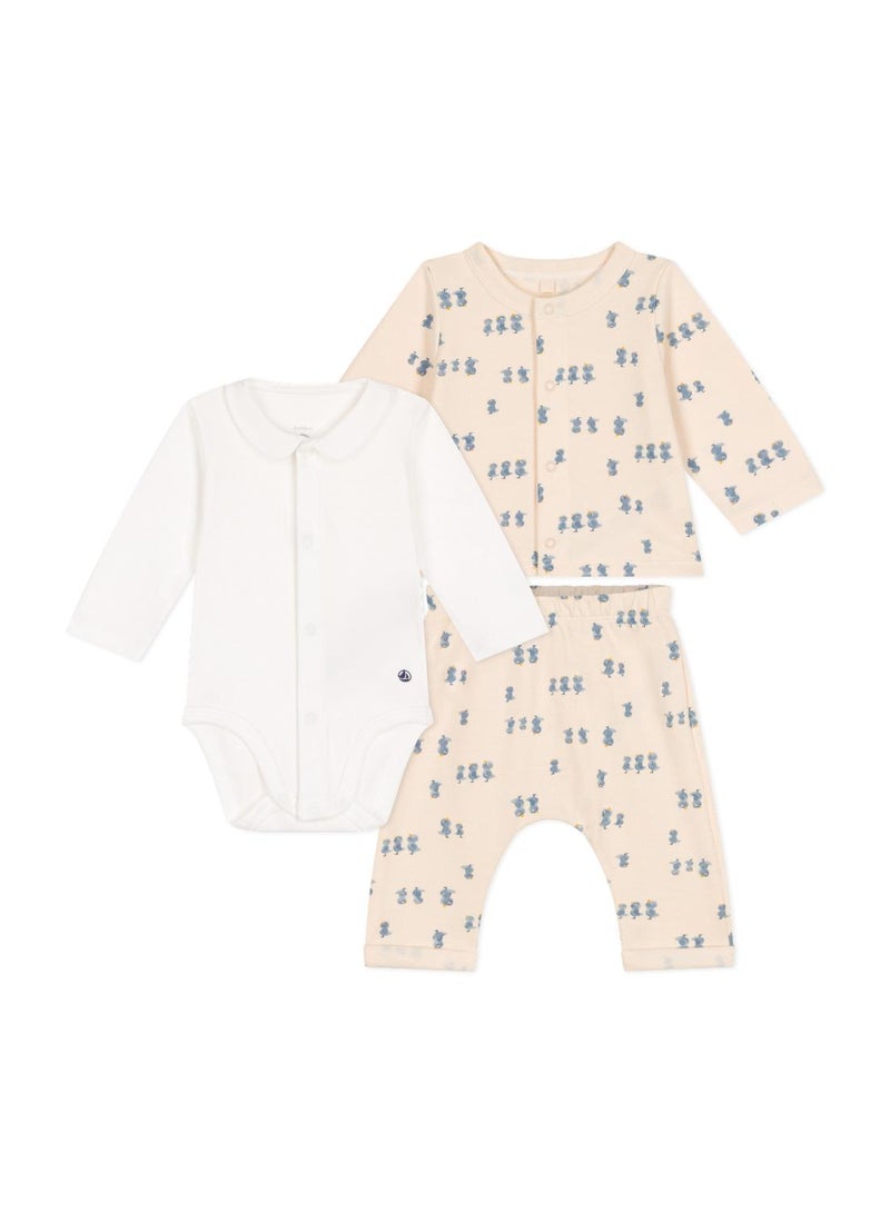 Babies' 3-piece fleece outfit