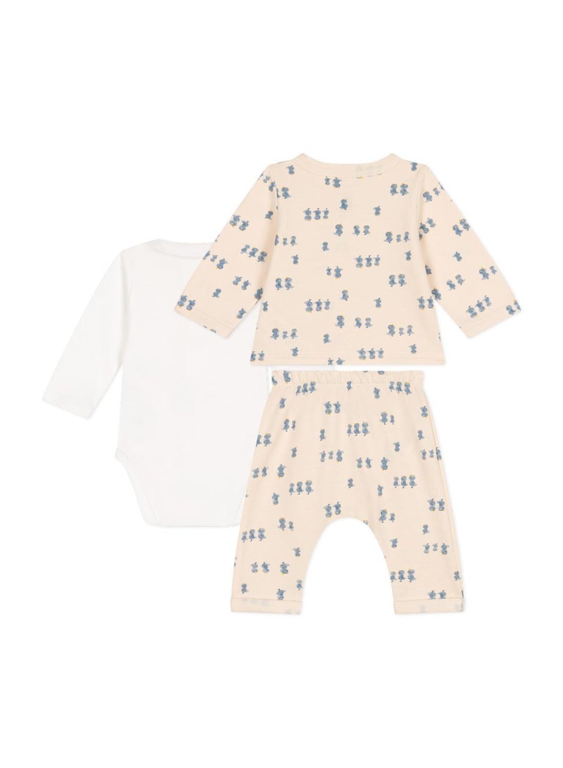 Babies' 3-piece fleece outfit