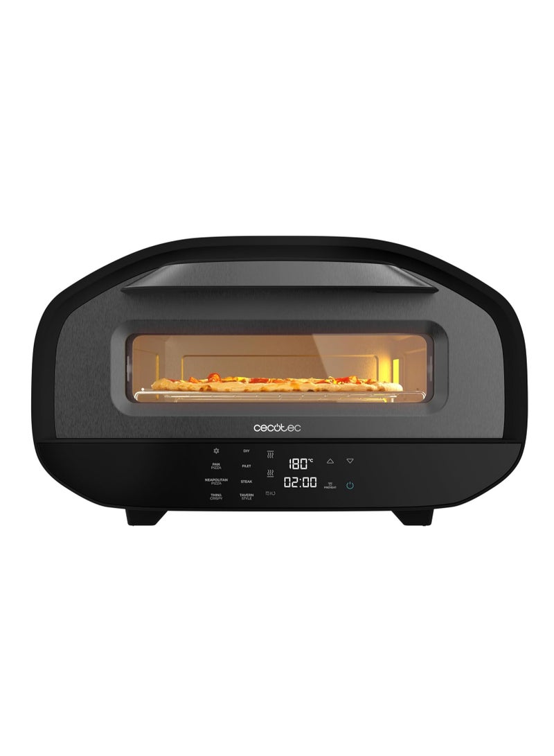 Pizza&Co Tifosi Electric Pizza Oven, 1700W, 12L Capacity, Digital Control, 8 Functions