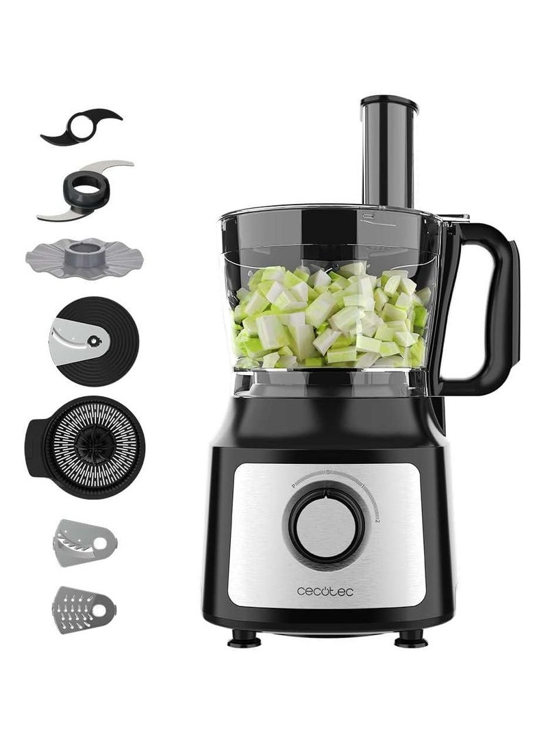 Comino 1000 Food Processor, 1000W, 2 Speeds, 2L Bowl, 1.8L Jug, 3 Cutting Discs