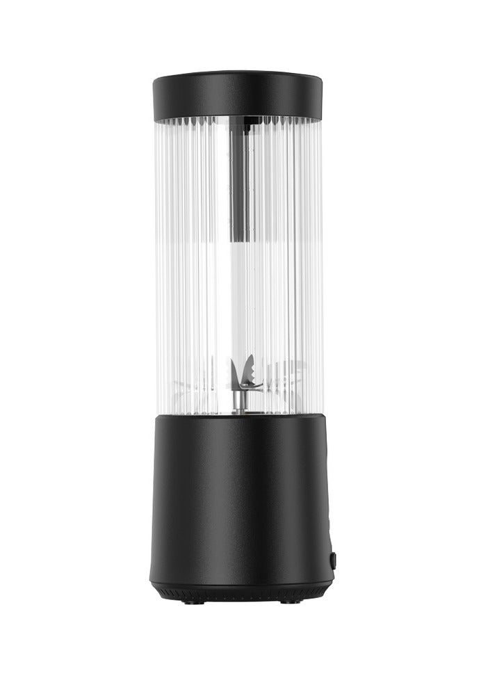 Portable Blender with Extra Lid 450ml / Leak-Proof / Safe and Durable Material / Powerful 6 Blades Blender - Black