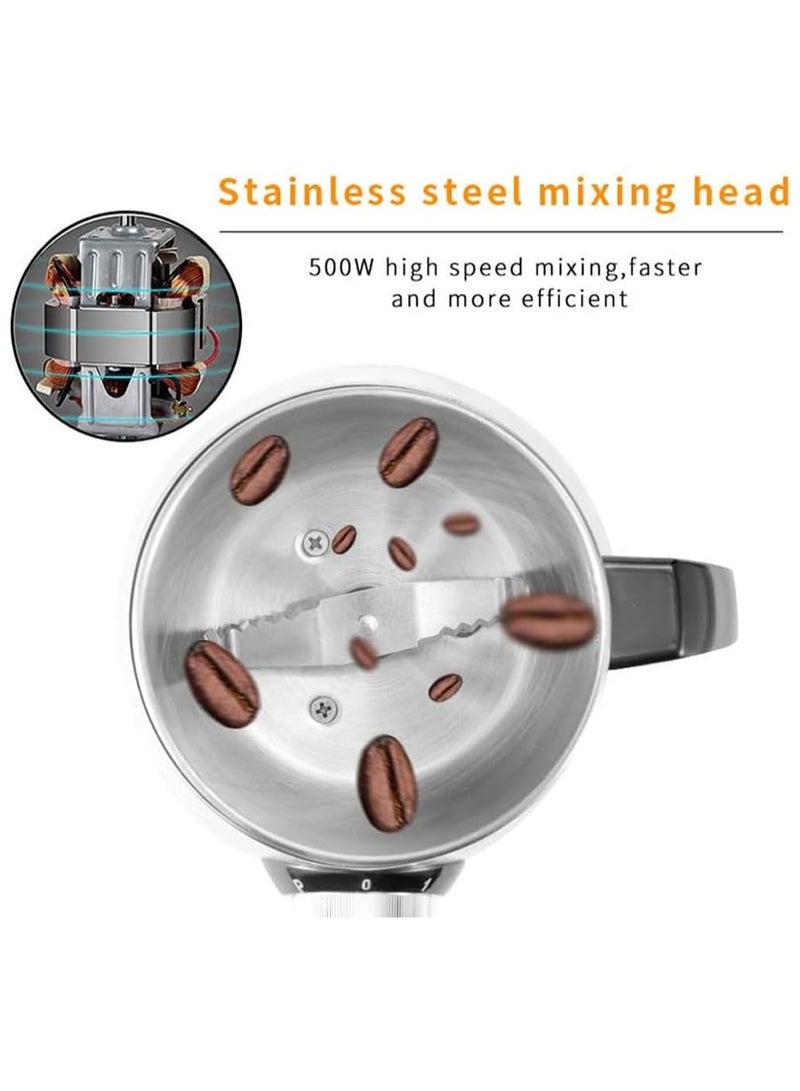 Efficient Grinding Blender for Spices & Coffee – 2-Gear Speed Mixer with Stainless Steel Blade