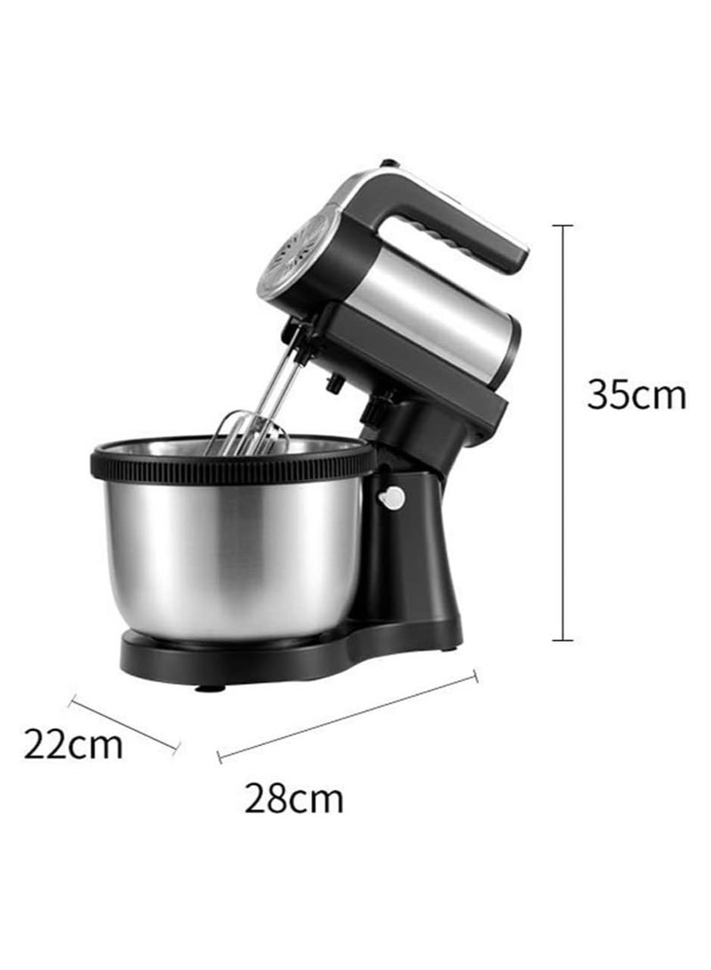 Stand Mixer with Powerful 1000W Motor – 4 Stainless Steel Hooks and Large Capacity Bowl for Baking and Dough