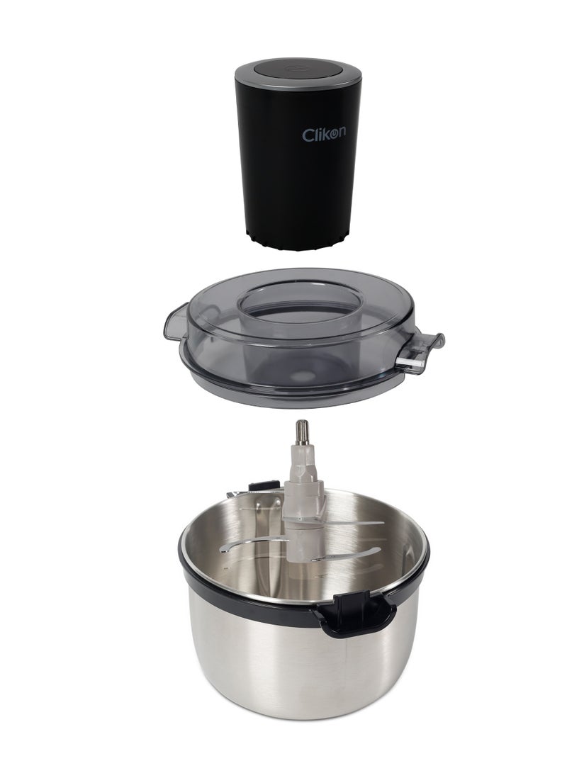 2 Speed Multi Chopper Food Processor With 2L Jar Capacity, Stainless Steel Blades | Perfect For Blending & Chopping Fruits, Vegetables & More 2 L 350 W CK2669 Silver/Black