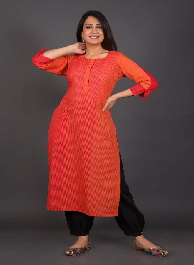 Flame Of The Forest Kurta