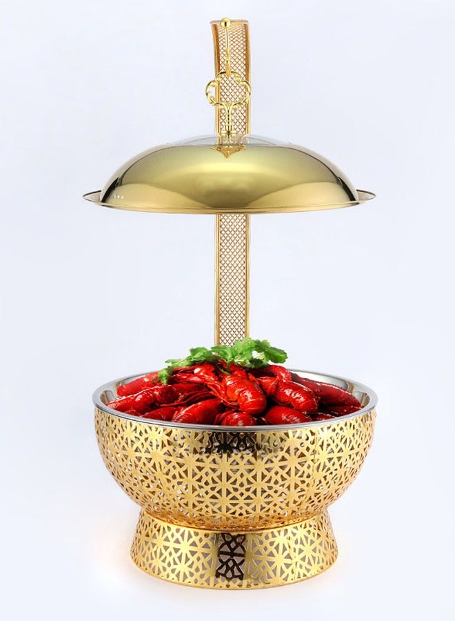Stainless Steel Buffet Chafing Dish Food Warmer and Heater 8.0L Golden colour