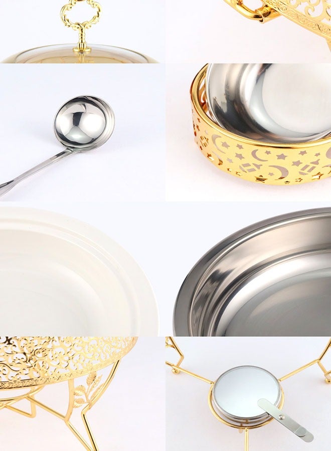 Stainless Steel Buffet Chafing Dish Food Warmer and Heater 6.0L