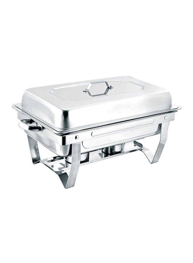 Stainless Steel Chafing Dish With Lid Silver 3 Grids