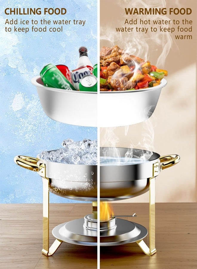 Stainless Steel Buffet Chafing Dish Food Warmer and Heater 4.5 L