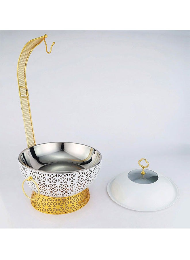 Stainless Steel Buffet Chafing Dish Food Warmer and Heater 8.0L White colour