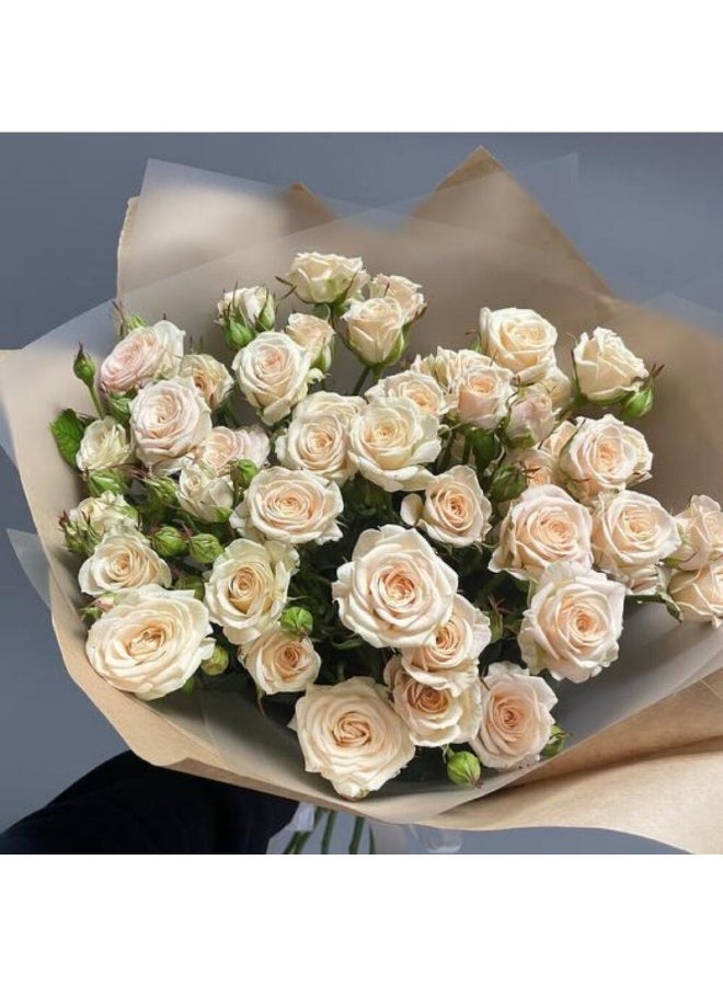 Elegant Cream Spray Rose Bouquet