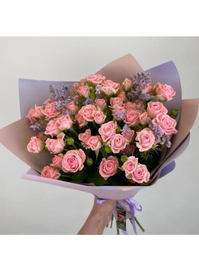 Luxurious Pink Spray Rose Bouquet