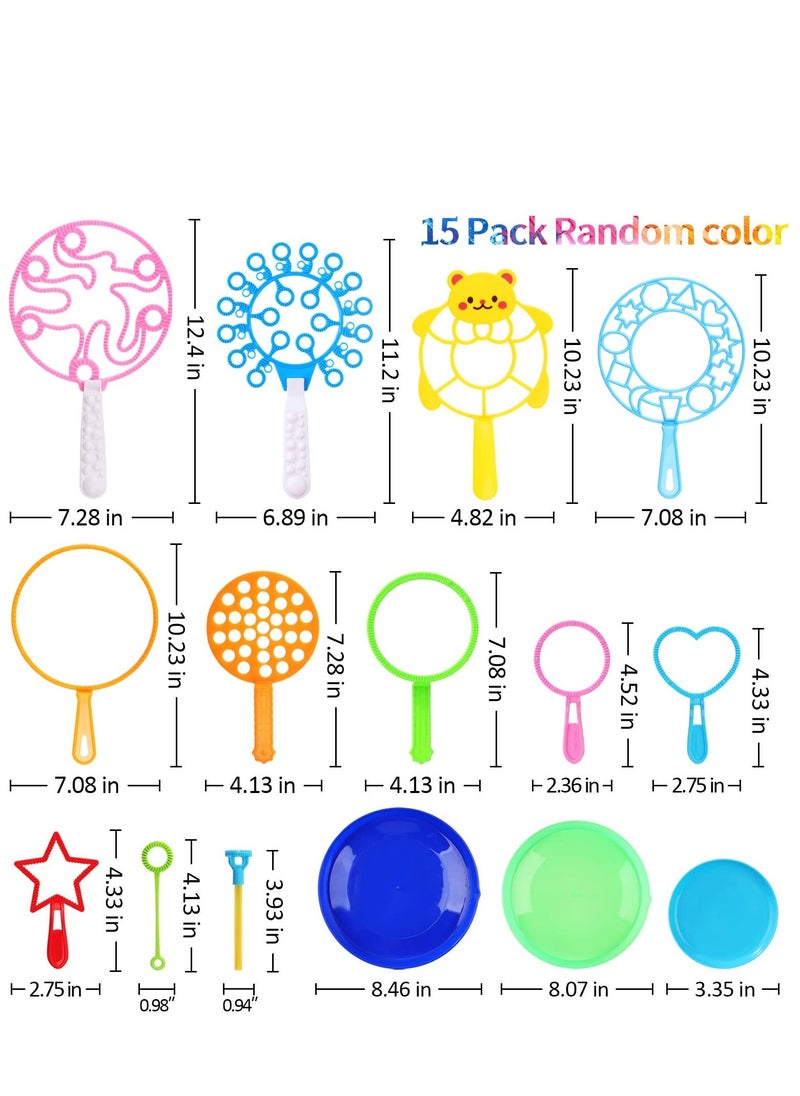 Bubble Wand Set, Giant Bubble Wands for Fun Outdoor and Indoor Activity for Girls, Boys, Toddlers and Children to Enjoy