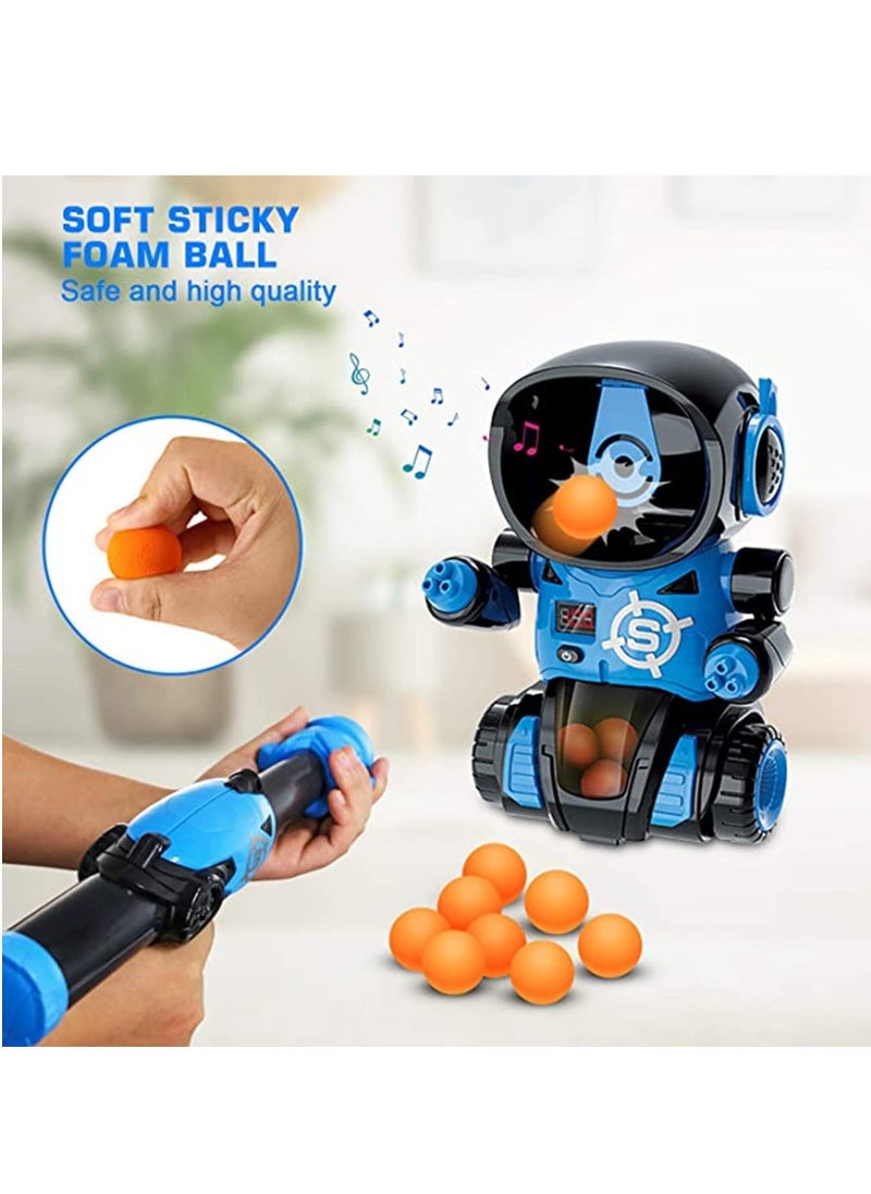 Game Toys for Kids, Robot Shooting Game Gifts for 4 5 6 7 8 9 Year Old Boys, Games Toy Guns with 2 Air Toy Guns, 24 Soft Bullets, Fun Outdoor Indoor Birthday Gift Toys for Boys and Girls