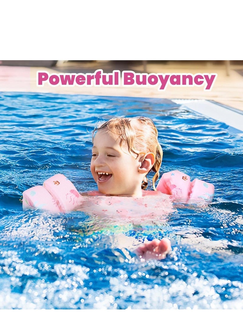 Swim Vest Float for Kids Learn Swiming Training Safety Jacket, Pool Jackets with Arm Water Wing 2-8 Years Old