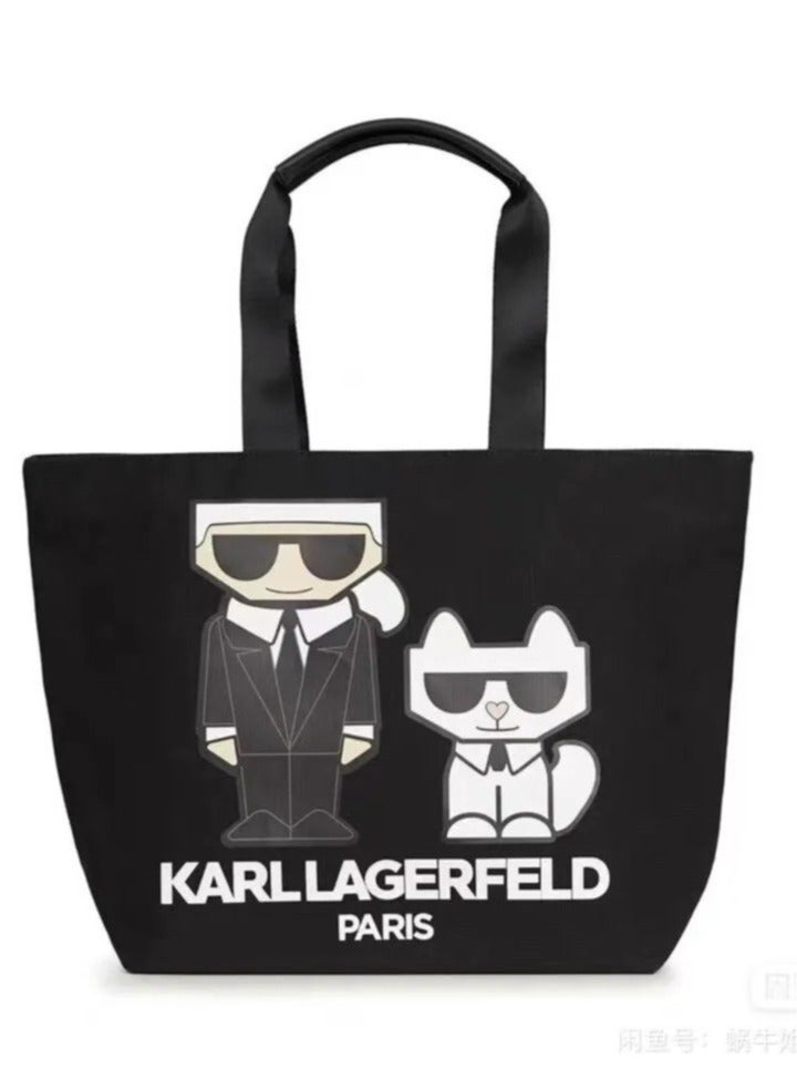 Karl Lagerfeld Kristen Canvas Tote Bag