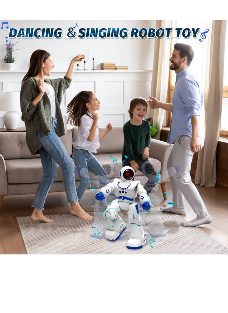 Interactive Smart Robot Toys, Remote Control Smart Gesture Sensing Educational Robot Toys, RC Gesture Remote Control Robot Programmable, Intelligent Robot Toys for Kids, for Birthday Gifts