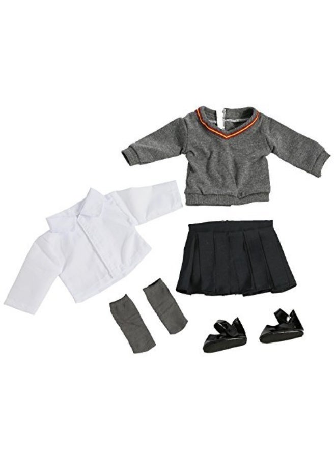 6pc Hermione Granger Inspired Outfit 18 Doll Clothes  Accessories Compatible w American Girl Dolls Hogwarts Like School Uniform Includes Sweater Shirt Skirt Tie Socks  Shoes