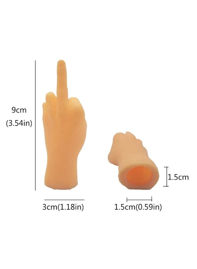 Yolococa Tiny Hands Middle Finger 10 PCS Little Finger Puppets Mini Finger Hands Miniature Small Hands Tiktok