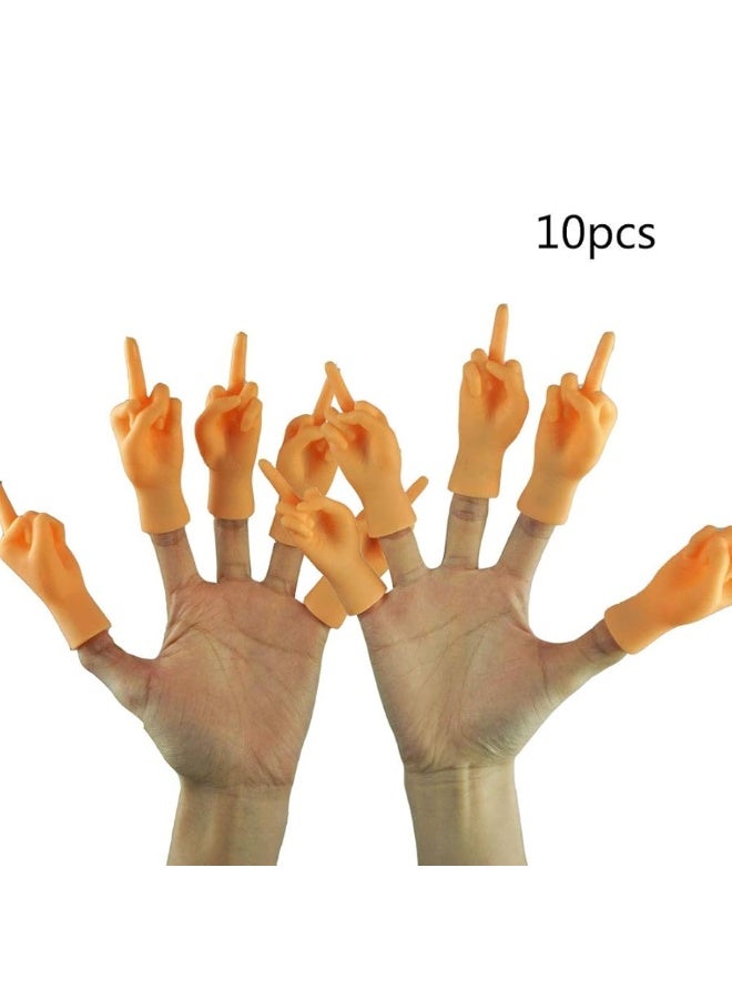 Yolococa Tiny Hands Middle Finger 10 PCS Little Finger Puppets Mini Finger Hands Miniature Small Hands Tiktok