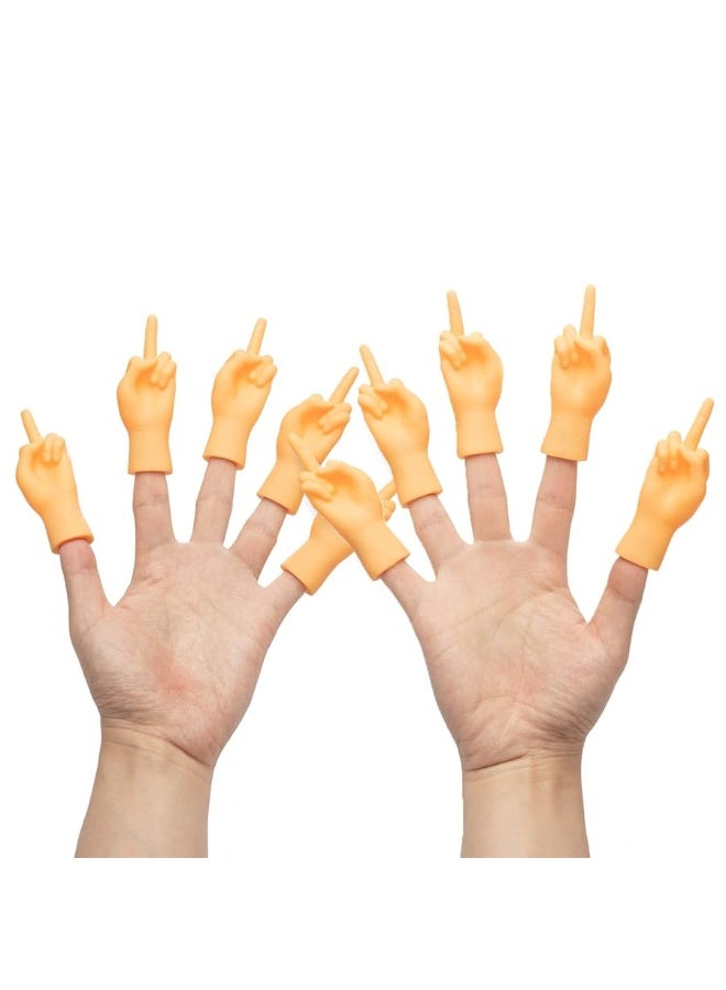 Yolococa Tiny Hands Middle Finger 10 PCS Little Finger Puppets Mini Finger Hands Miniature Small Hands Tiktok