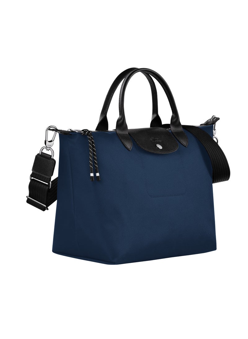 champ Le Pliage Energy L Medium Shoulder Bag Navy Blue for Women