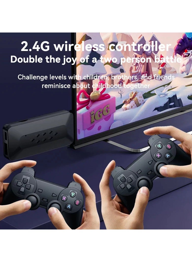 Wireless Game Stick M33 – 2.4G Gaming Console with Dual Wireless Controllers for Easy Multiplayer Gaming