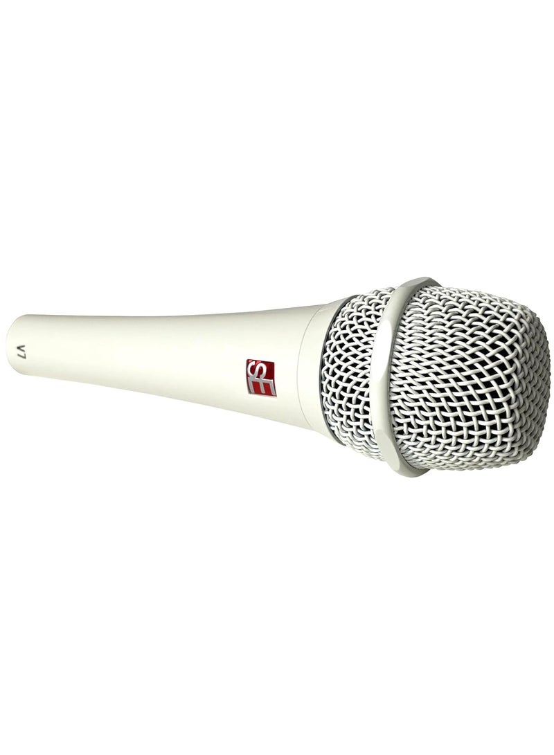 sE Electronics V7 Supercardioid Dynamic Handheld Vocal Microphone - White Supercardioid Dynamic Microphone with Integrated Shockmount and Internal Windscreen