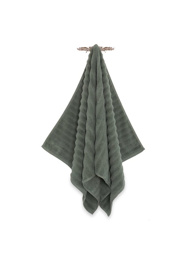 Wave Zero Twist Bath Towel Sage - 650Gsm 76X152Cm