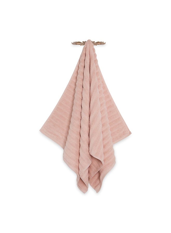 Wave Zero Twist Bath Towel Peach - 650Gsm 76X152Cm