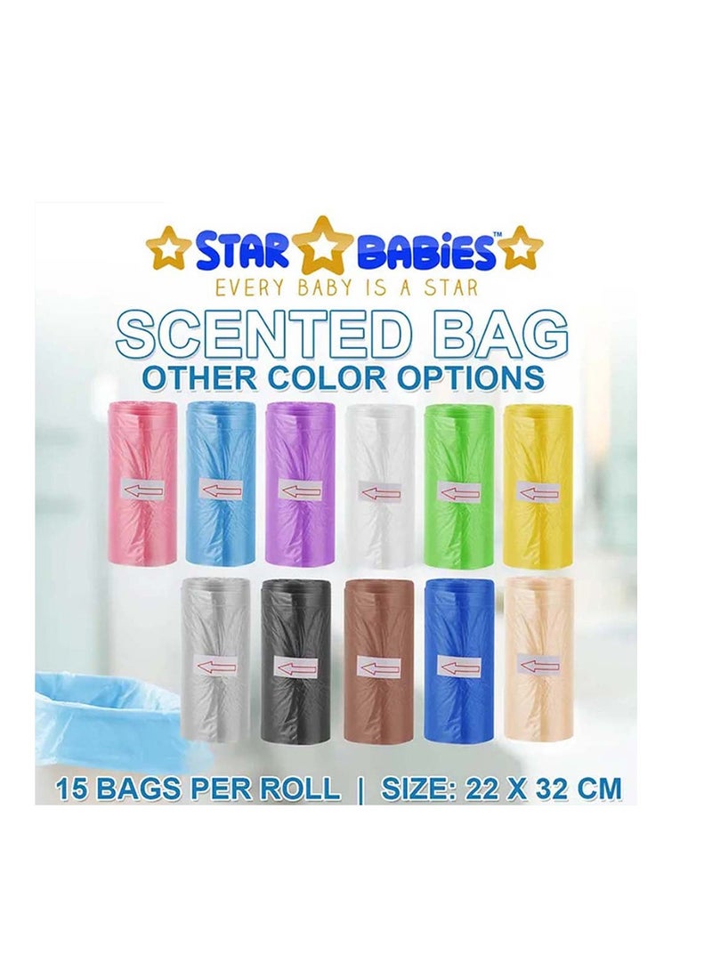 Star Babies Combo Pack (Microfiber hooded Towel, Scented Bag Pack of 5, Organic baby plate) - Pink