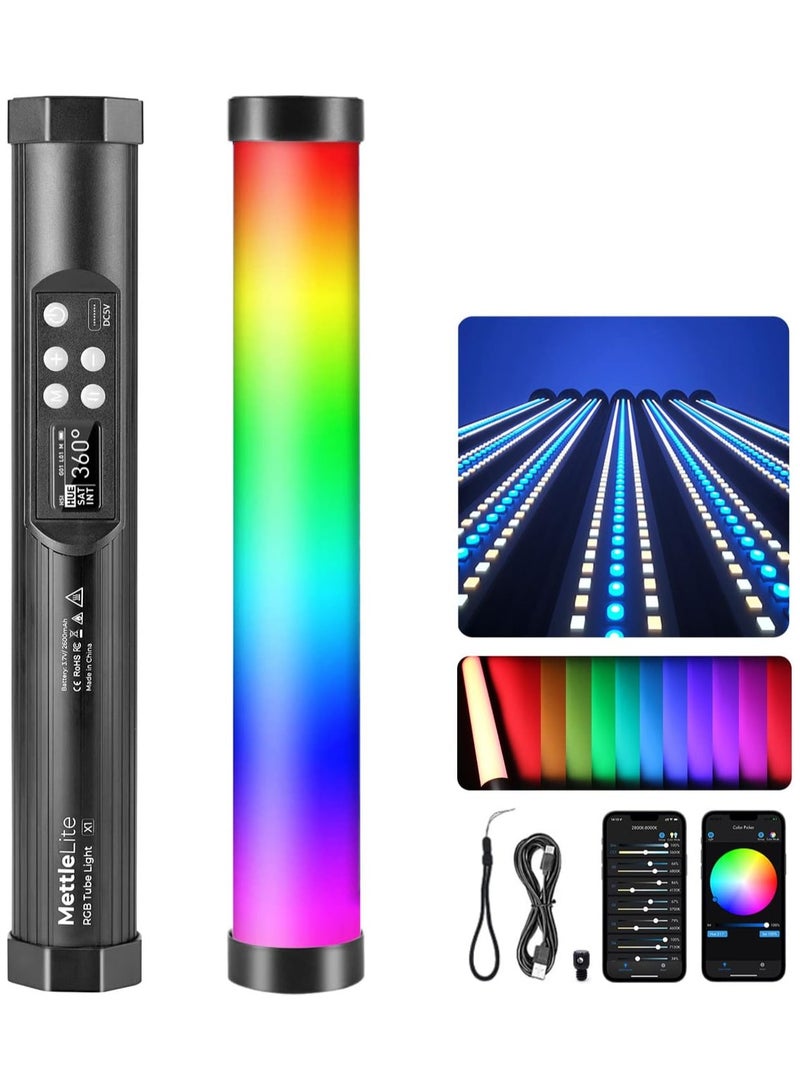 RGB Tube Light TLX1 and LS400C Light Stick – Versatile LED Light Bundle with APP Control for Professional Video and Photography