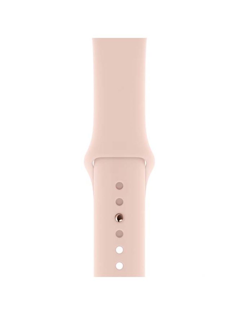 Renewed- Watch Series 4-40 mm GPS Gold Aluminum Case With Pink Sand Sport Band